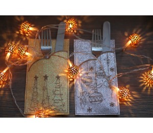 Stickserie ITH - Bestecktaschen Einsteckhüllen Weihnachten Vol. 1